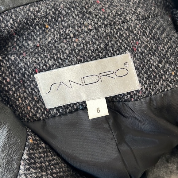 Sandro wool jacket, Sz 8 - Picture 10 of 11